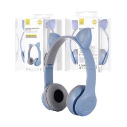 FONES DE OUVIDO BLUETOOTH ORELHAS DE GATO ONEPLUS NC3183 AZ BTS/FM/TF/ÁUDIO 200MAH (2301834) AZUL FONES DE OUVIDO BLUETOOTH ORELHAS DE GATO ONEPLUS NC3183 AZ BTS/FM/TF/ÁUDIO 200MAH (2301834) AZUL
